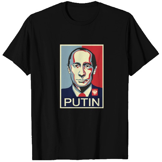 Putin Coat of Arms Russia T Shirts