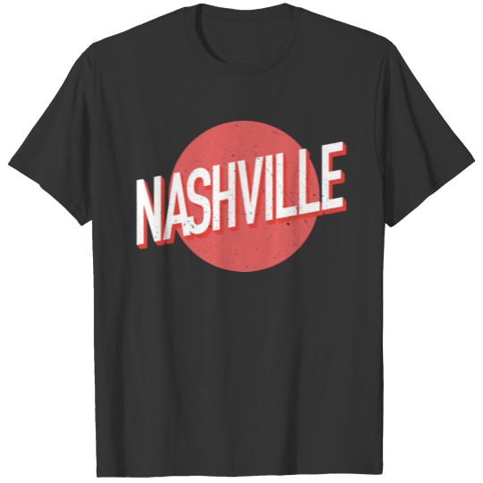 Nashville, Tennessee Red Moon T Shirts