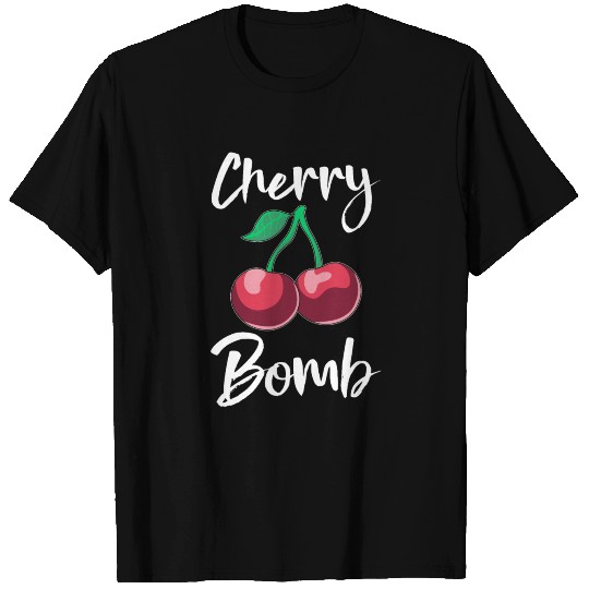 Cherry Bomb Tropical Summer Red Fruit T Shirts
