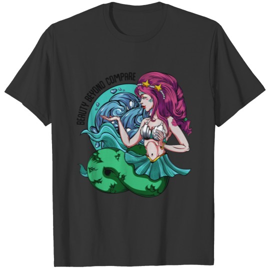 Beautiful Mermaid Mythical Ocean Fairy Tail Gift T Shirts