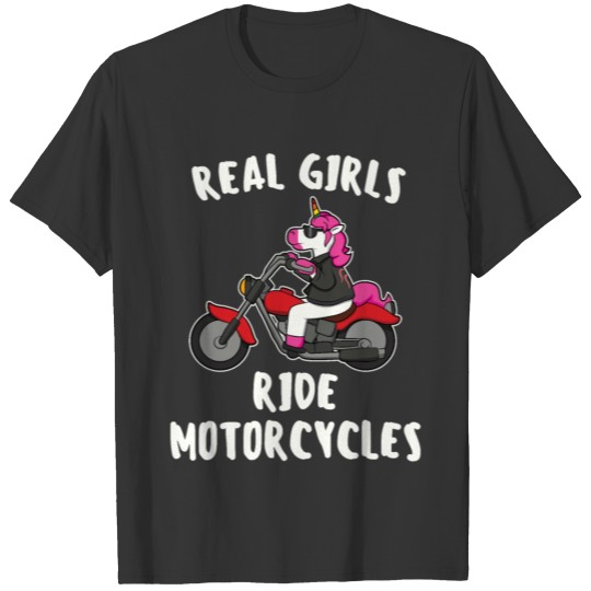 Real Girls Ride Motorcycles Motorcycle Gift T Shirts