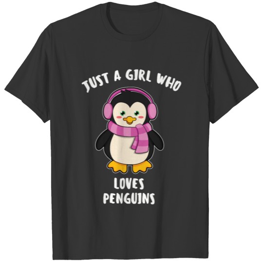 Just A Girl Who Loves Penguins Penguin Saying T-shirt