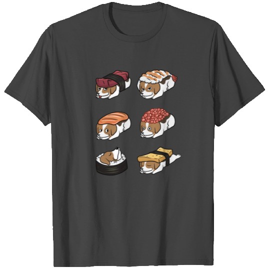 Jack Russell Terrier Sushi Nigiri T Shirts