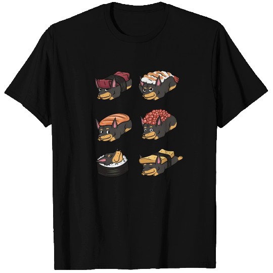 Doberman Sushi Nigiri T Shirts