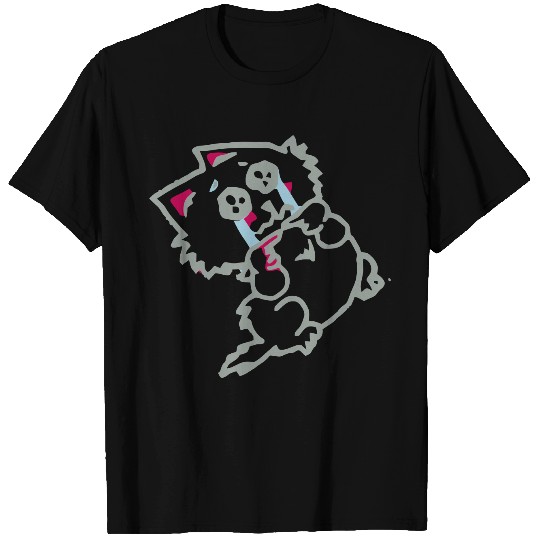 crying silly cat T Shirts