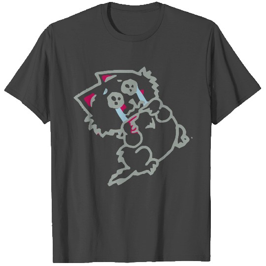 crying silly cat T Shirts