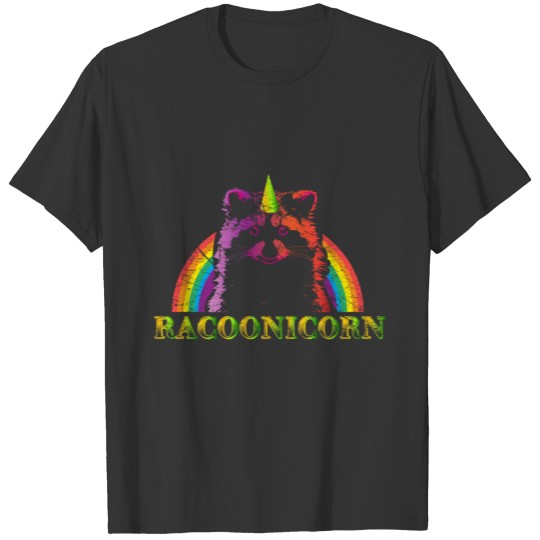 Raccoon unicorn T-shirt