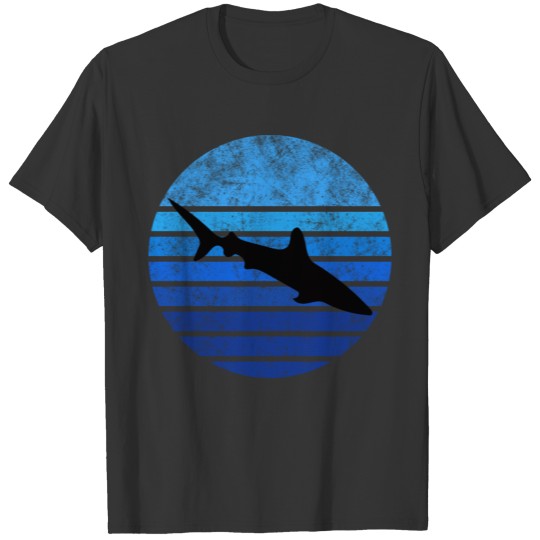 Shark in blue stripes T Shirts