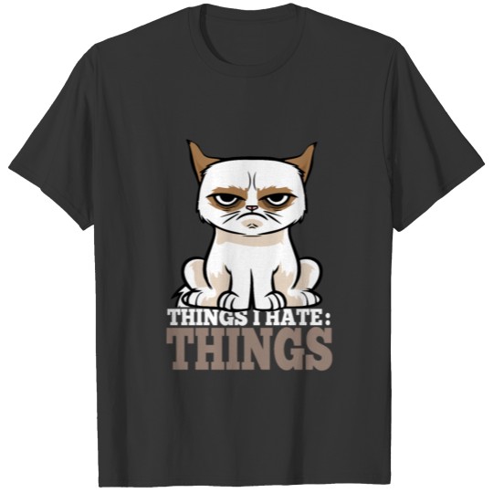 Sarcasm Cat Hasse human evil gifts T Shirts