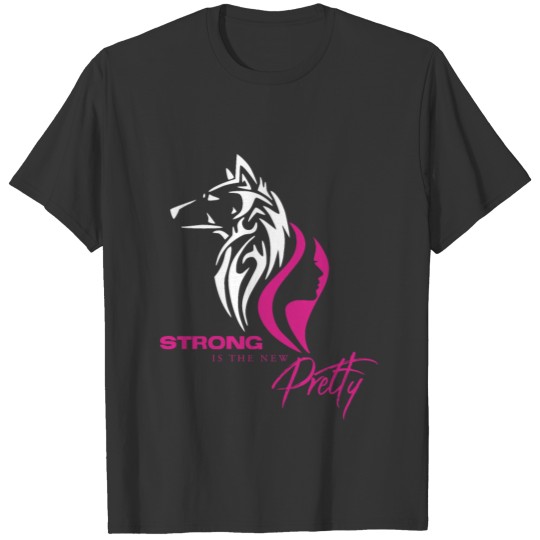 Strong is the new Pretty: White Wolf logo T Shirts