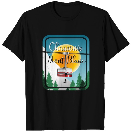 Skiing Mont Blanc T Shirts