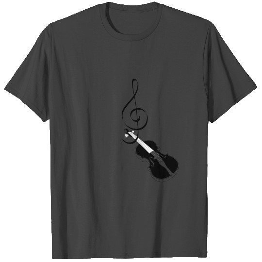 clef heartbeat violin Music Teacher Student Gift T Shirts