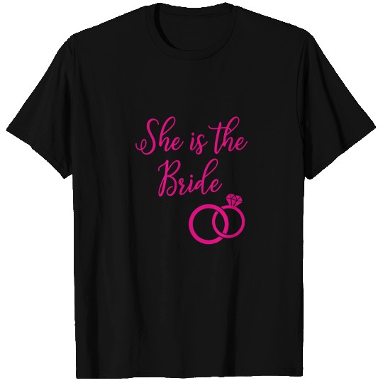 She Is The Bride Team Bride Bachelorette Party T Shirts