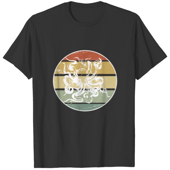 Retro Nerve Squid Tentacle Graphic Tee Shirt Gift T-shirt