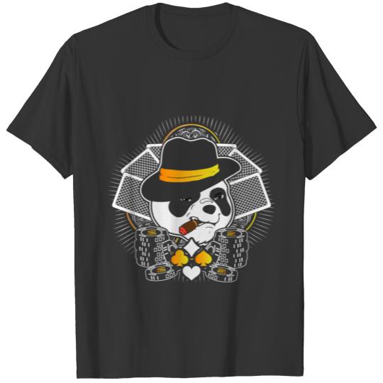 Pocker Player Panda T-shirt
