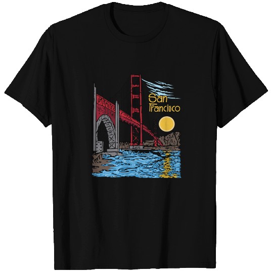 San Francisco Golden Gate Bridge T Shirts