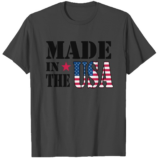 Made in USA American Stars and Stripes T Shirts