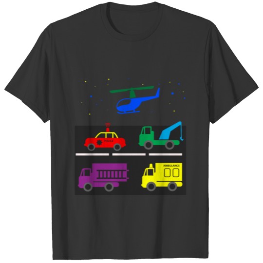 Baby Helicopter Truck Ambulance Child Infant Gift T Shirts