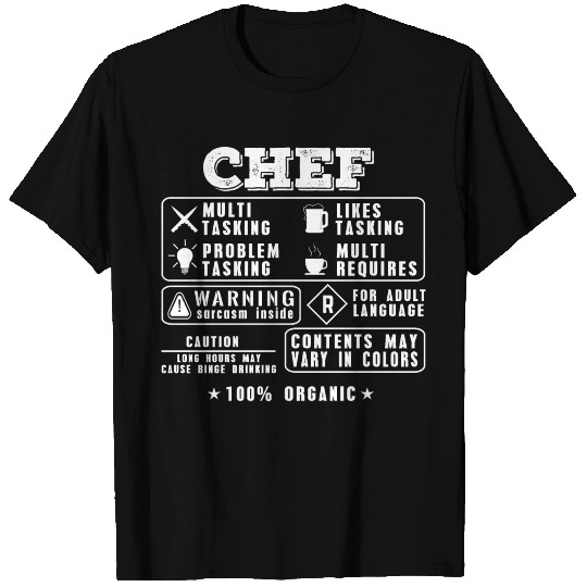 Chef Multi tasking Cooking Funny Gift T Shirts