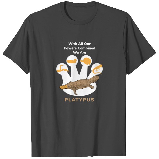 Power Combined Platypus Platypus Platypus Mammal T Shirts