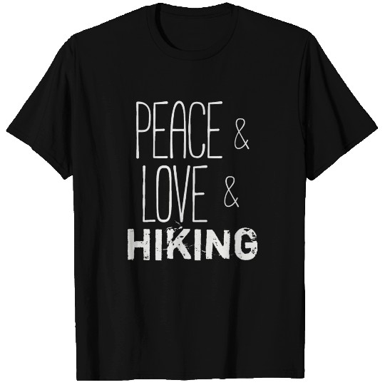 Peace Love Hiking | Wanderlust Mountains Hike T Shirts