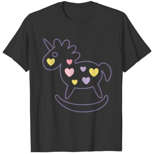 Baby unicorn toy magic kids picture vector image T Shirts