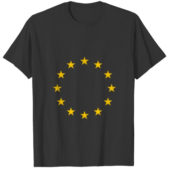European Union Yellow Stars EU Flag T Shirts
