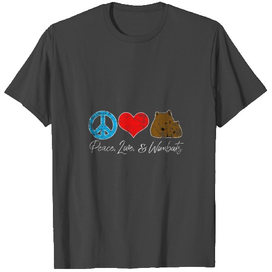Wombat Peace T Shirts
