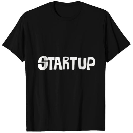 Startup Lettering Funny T Shirts