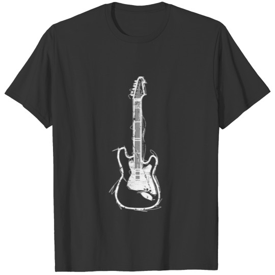 Electric Guitar String Instrument Gift Present T-shirt