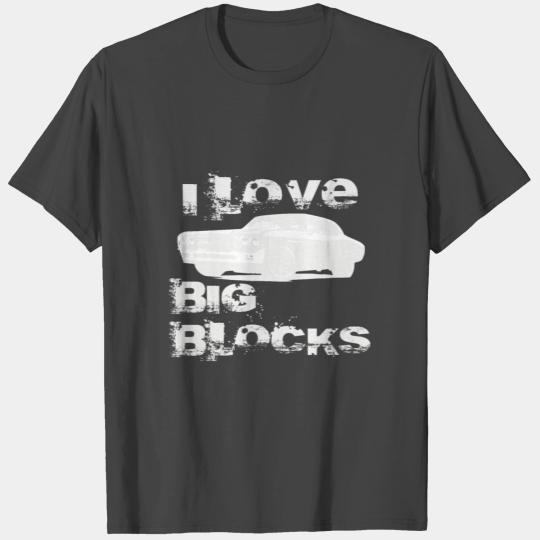I Love Big Blocks Cool 5l V8 Muscle Car T Shirts