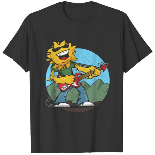 sun guitar rocker v1 t T-shirt