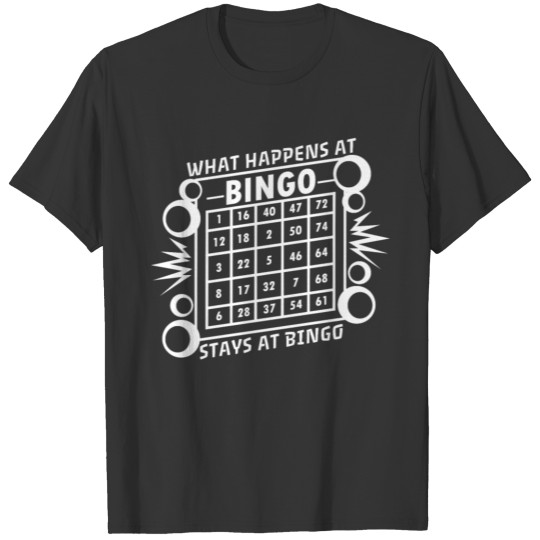 Bingo Bingo Team Bingo Team Gift Idea T-shirt