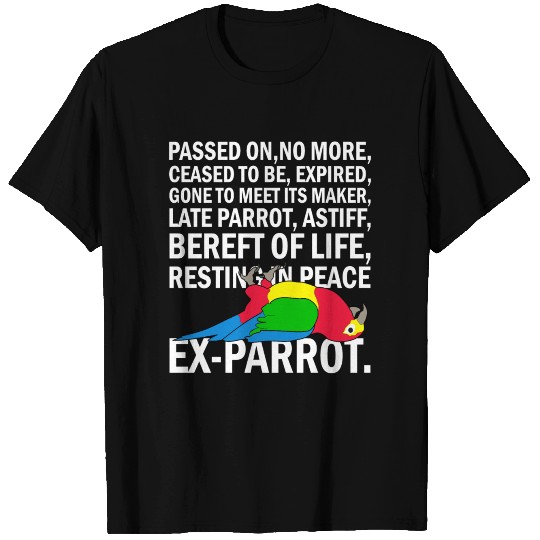 Ex Parrot Bird, Macaw, Scarlet Macaw, beautiful bi T Shirts