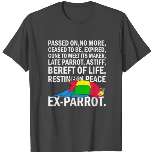 Ex Parrot Bird, Macaw, Scarlet Macaw, beautiful bi T Shirts