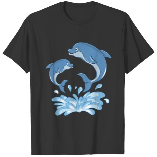 Dolphins jump out of the water T-shirt