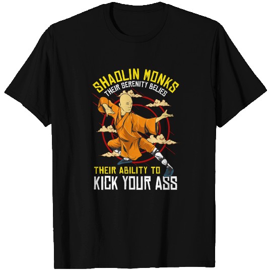 Funny Shaolin Monk Kung Fu MMA T Shirts
