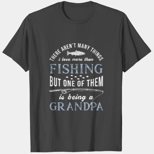 Grandparents Day Grandpa Fishing Love Grandkids T Shirts