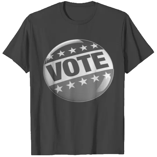 Image: Vote button (grey) T Shirts
