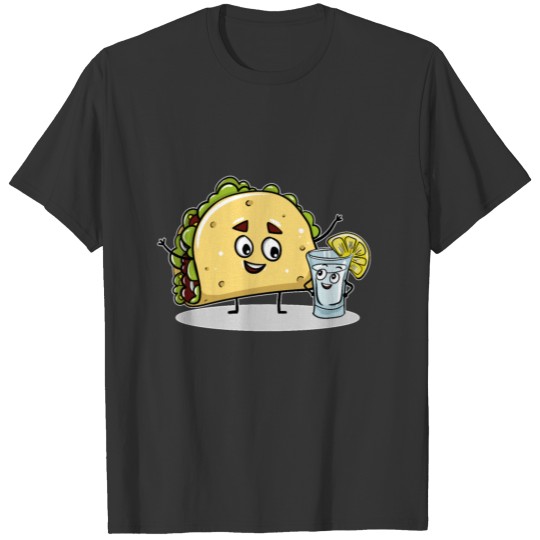 Kawaii Taco and Tequila Friends T Shirts