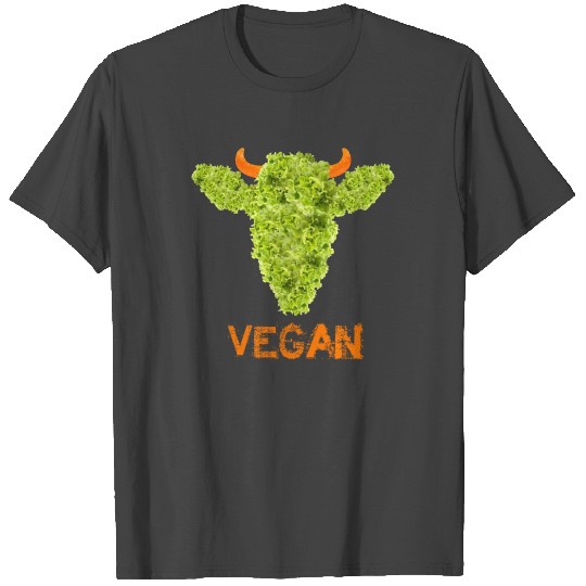 Vegan Lettuce Cow T Shirts