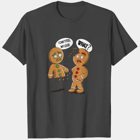 Funny Gingerbread Christmas Design T Shirts