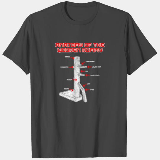 Wooden Dummy Anatomy - Wing Chun Martial Art T Shirts