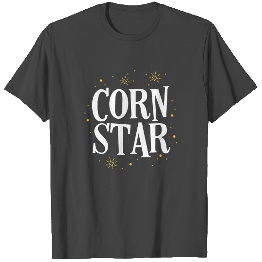 Retro Corn Star T Shirts for Women Cornhole Bean