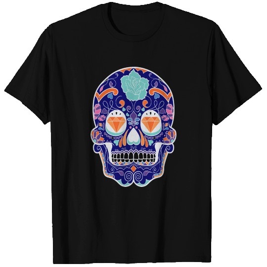 Sugar Skull - Diamonds Skull T Shirts