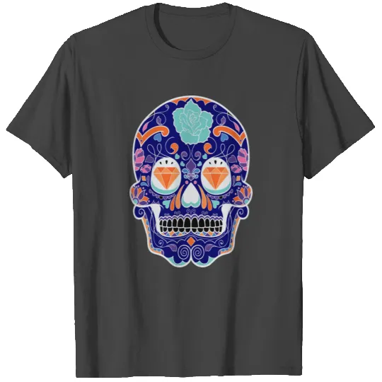 Sugar Skull - Diamonds Skull T Shirts