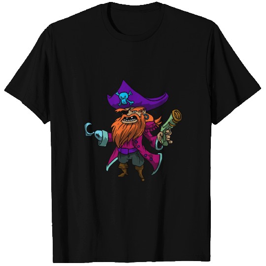 Pirate Gun Bandit Hacker Robber Raider Rover Gift T Shirts