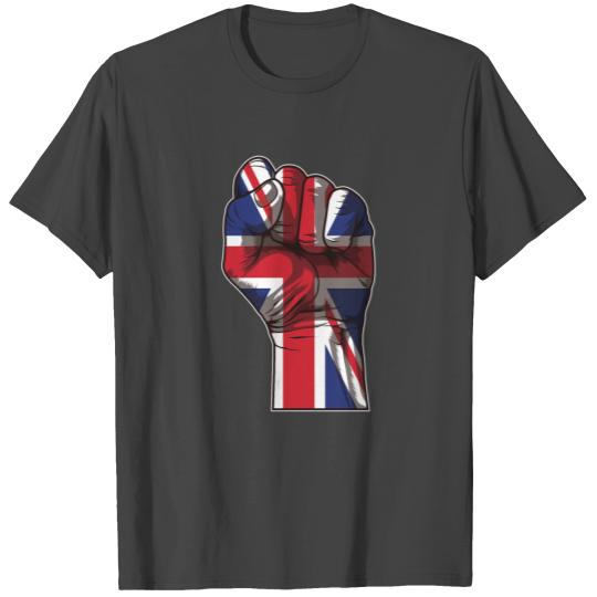 United Kingdom Raised Fist | Union Jack T Shirts