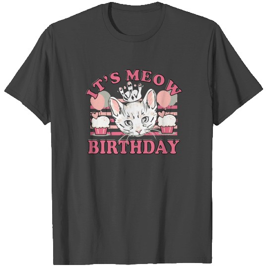 It’s Meow Birthday Boys Girls kids funny gift T Shirts