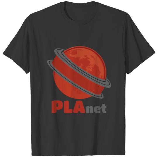 3D Printing PLAnet Funny 3D Print Cool Filament T Shirts